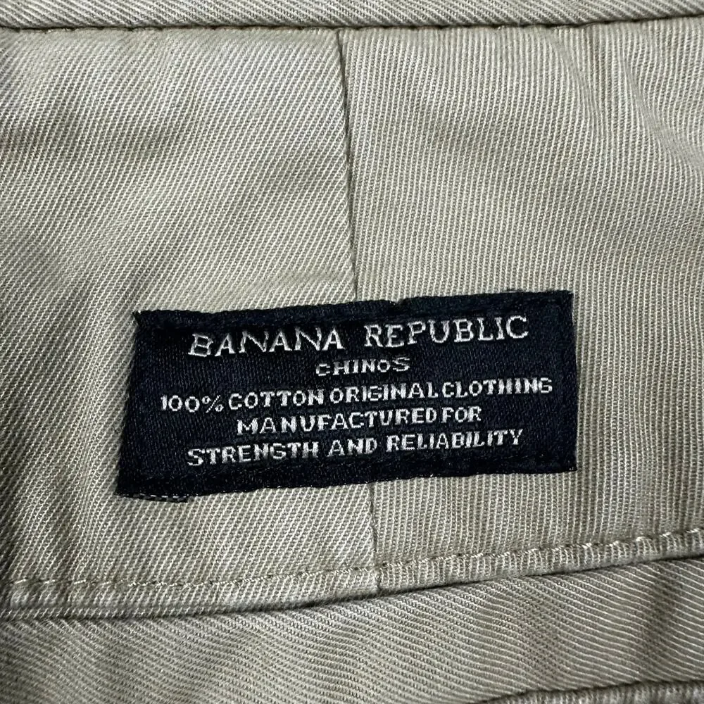 Banana Republic Aiden Chino Khaki Pants Men's 33x32